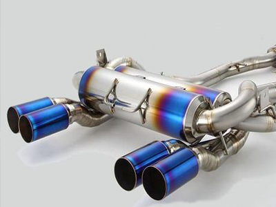 Connect the new exhaust system to the catalytic converter
