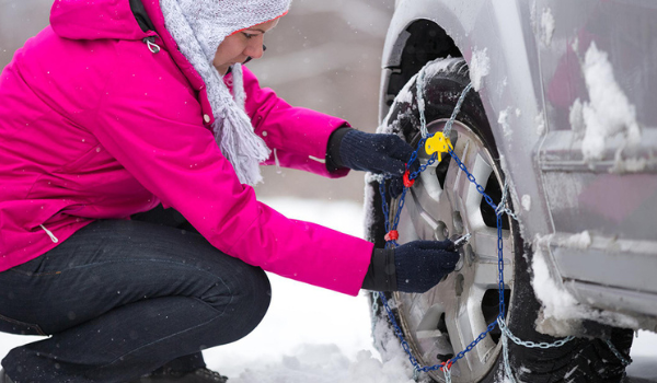 Which Tires To Chain A Semi Truck