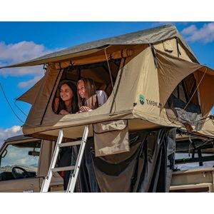 TMBK 3 Person Roof Top Tent with Rain Fly Tan Base